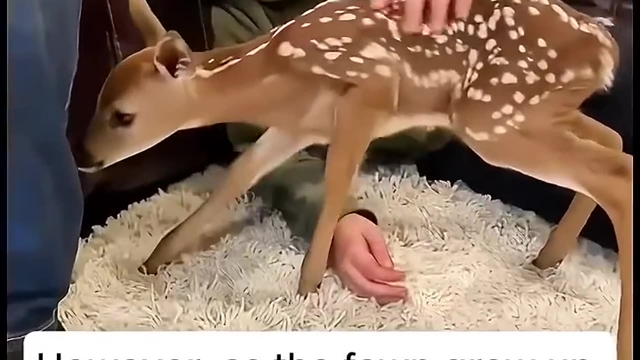 Young lady rescued a fawn and then adopted it🦌❤️ . #Trending#Viral