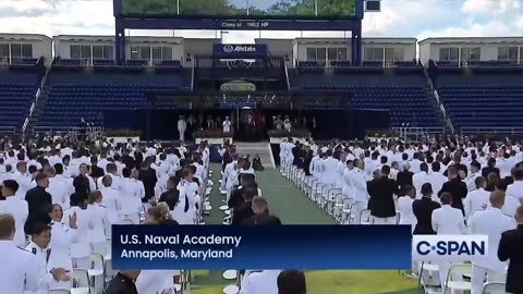 Blue Angels Flyover at U.S. Naval Academy Commencement