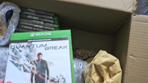 Unboxing an Xbox X from Ebay shop with collection of games upgrade from xbox one