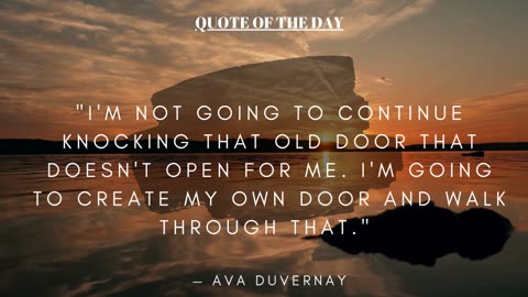 "QUOTE OF THE DAY"