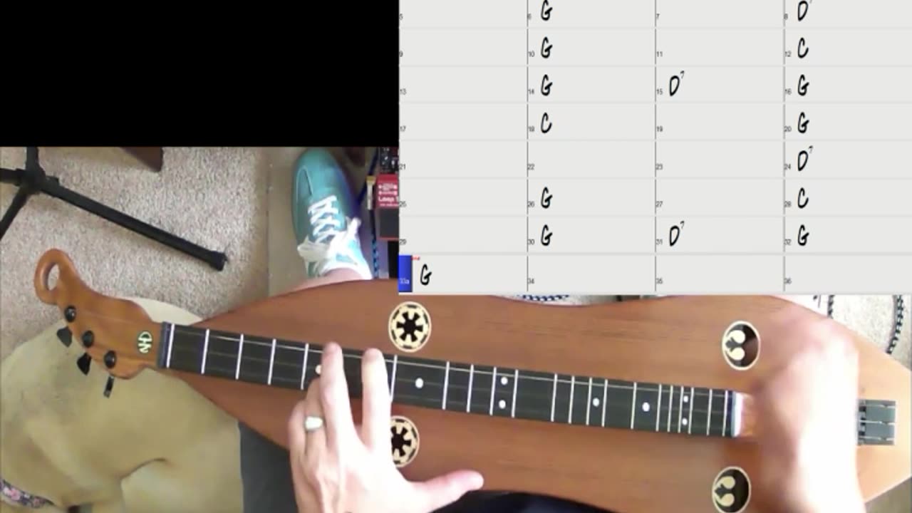 Plastic Jesus, a comedic/satire song played on dulcimer