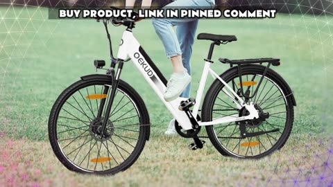 Qekud 26M208 Electric Bike 250W Motor 36V 13Ah Removable Battery 26" City Electric Bike