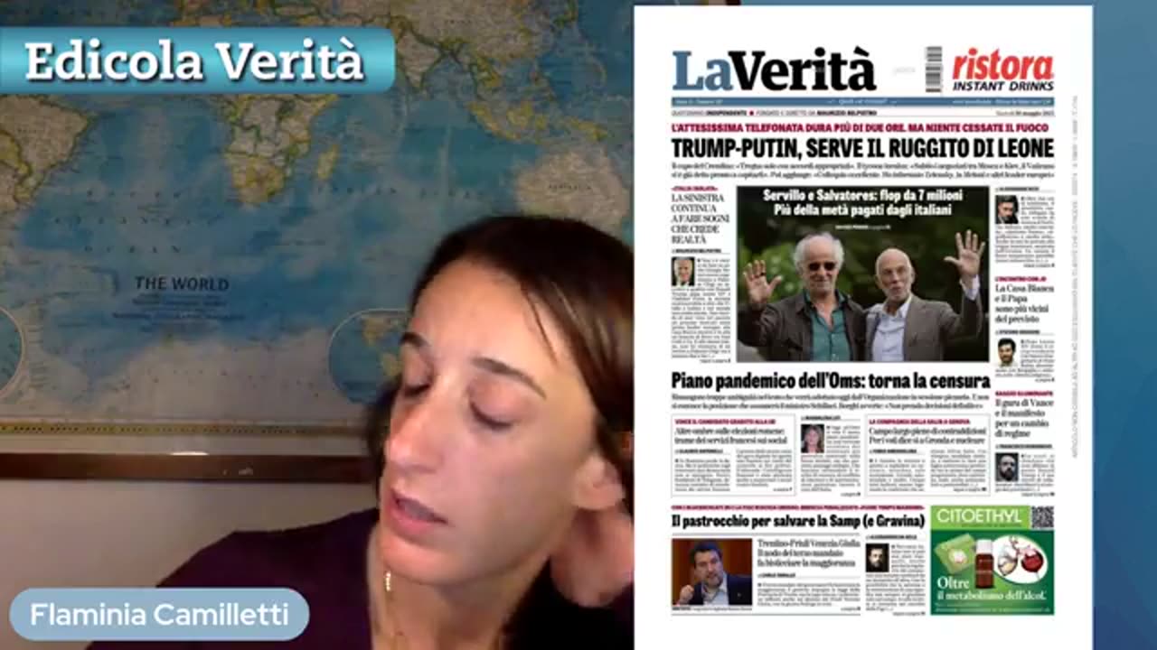 🔴 Edicola Verità, la rassegna stampa de "LaVerità" del 20/05/2025
