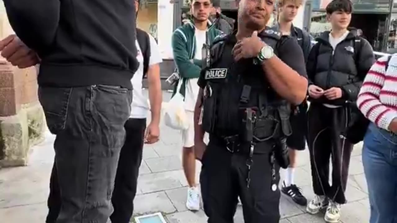 "British" police chase a Christian preacher off the streets and ban him from returning.