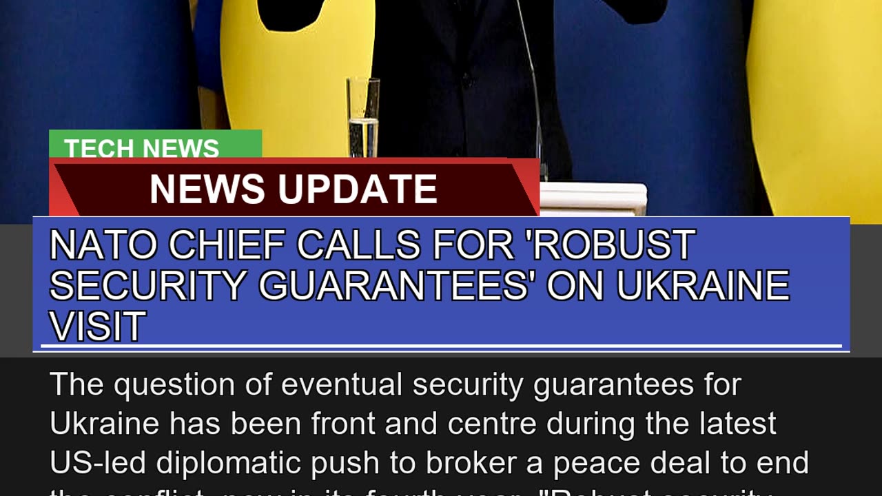 Nato Chief Calls for Robust Security Guarantees