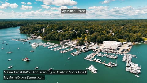 Maine B-Roll (No Sound): Boating on the Harraseeket River, Freeport, Maine Video 3