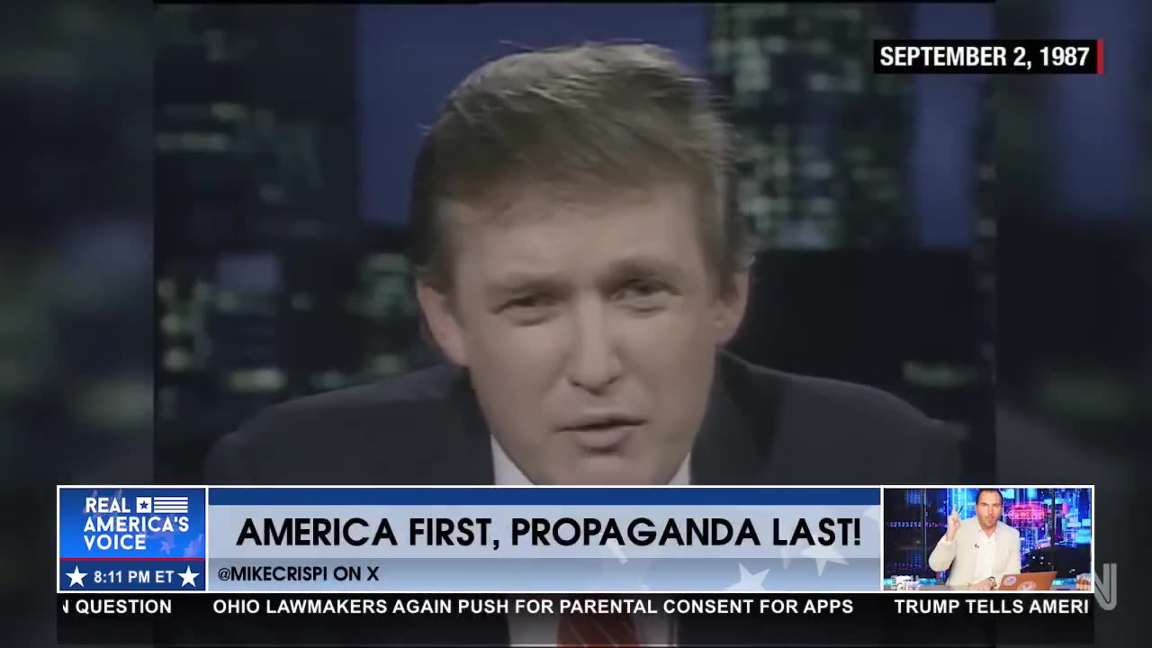 TRUMP HAS BEEN TALKING THE SAME ON TARIFFS FOR 30 YEARS