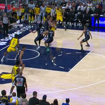 Indiana Pacers - T.J. McConnell finds Thomas Bryant for the two-handed jam 💥