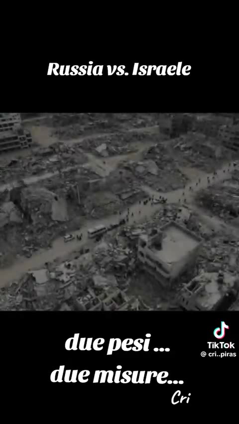 Russia cattiva a prescindere. Israele buona a prescindere