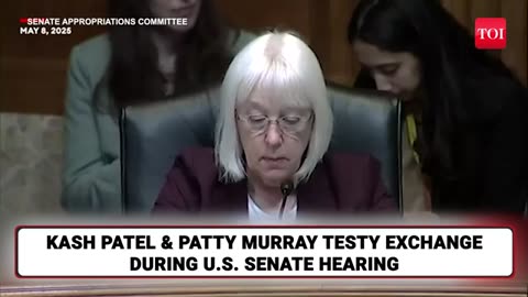 Kash Patel drops verbal nuke,then stares at patty Murray:us senate clash