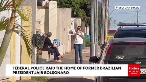 Federal Police Raid The Home Of Former Brazilian President Jair Bolsonaro