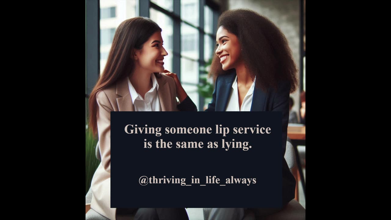 Lying and Lip Service