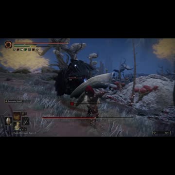 Elden Ring PC | Night's Cavalry in Caelid boss fight solo on NG #eldenring #gaming #shorts