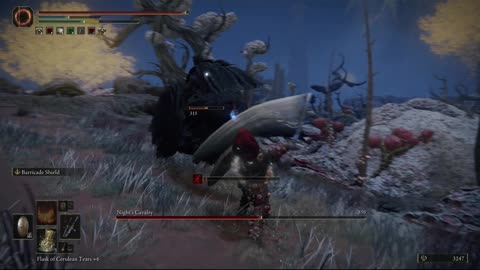 Elden Ring PC | Night's Cavalry in Caelid boss fight solo on NG #eldenring #gaming #shorts
