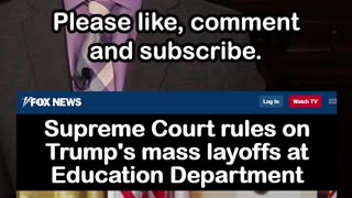 Supreme Court Rules for Trump on Mass Layoffs at Education Department