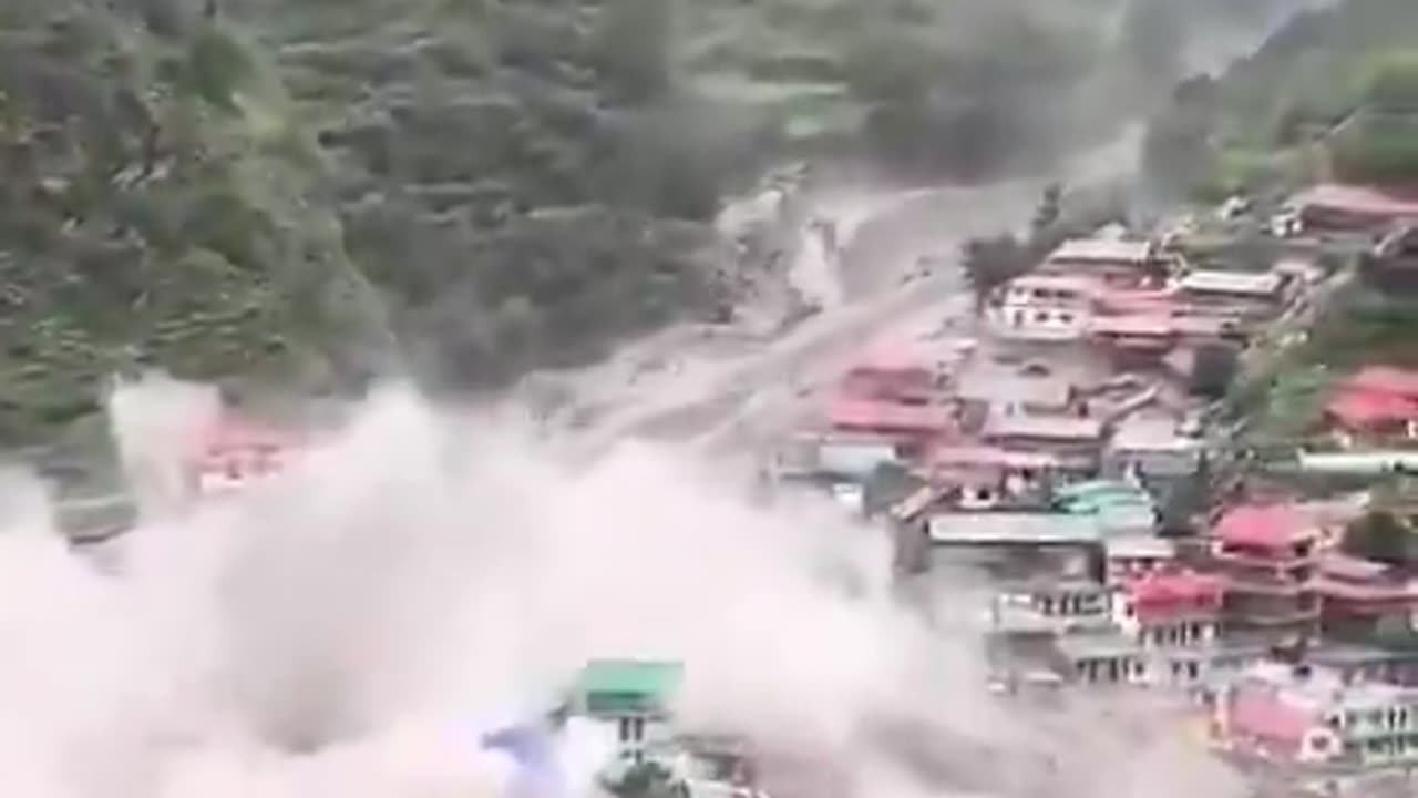 Cloudburst in Uttarkashi India