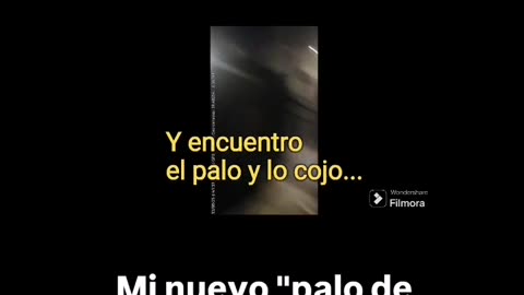 Mi nuevo "bastón de senderismo" me salva de una posible encerrona