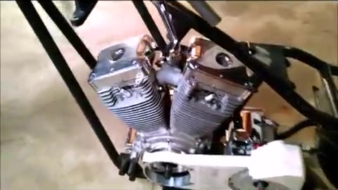 PICKING UP S&S HARLEY CHOPPER MOTOR ASSEMBLY