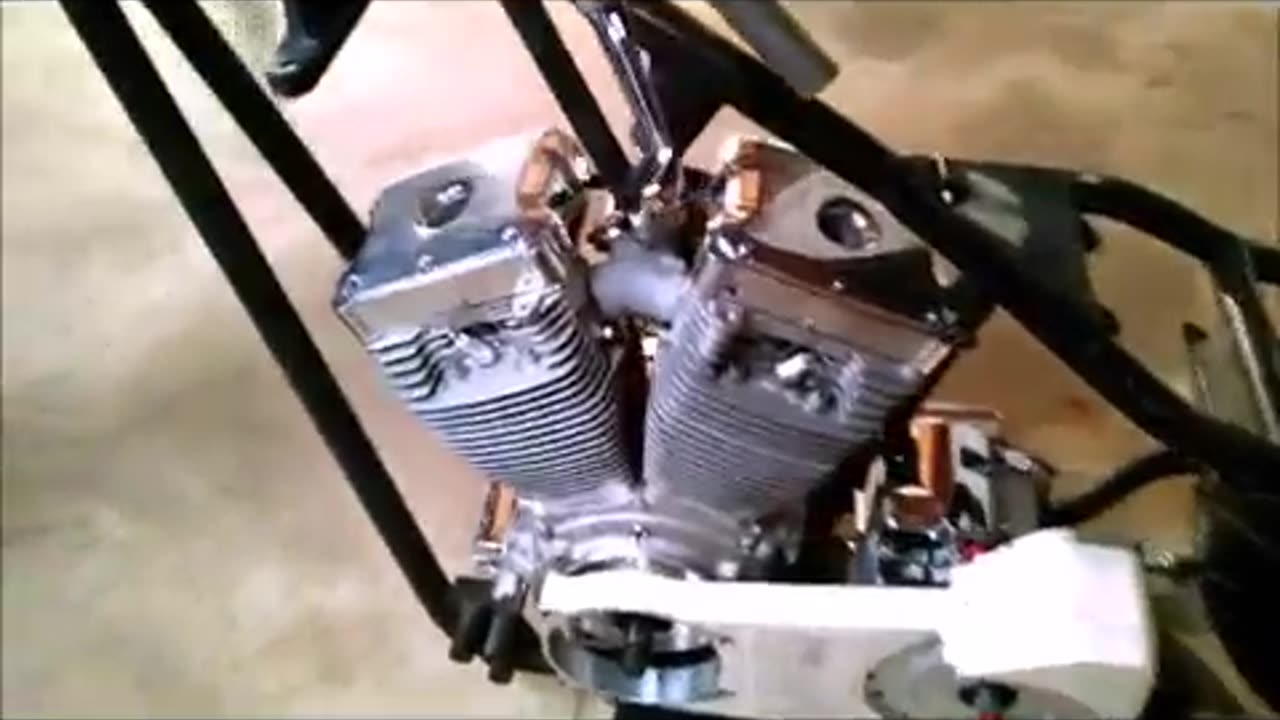 PICKING UP S&S HARLEY CHOPPER MOTOR ASSEMBLY