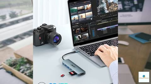 Acer USB C Hub, 7 in 1 USB C to HDMI Splitter, 2 USBA 3.1 GEN1 and 5Gbps Type-C Data Port,