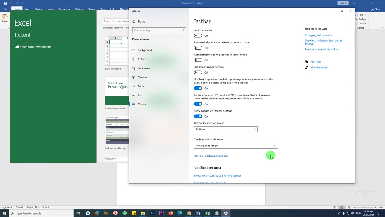 Use The Taskbar To Peek At The Desktop