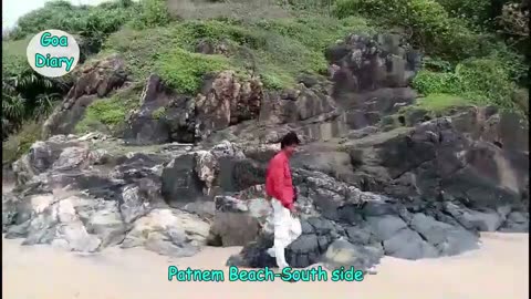 Patnem beach South side Rocks- South Goa Adventure