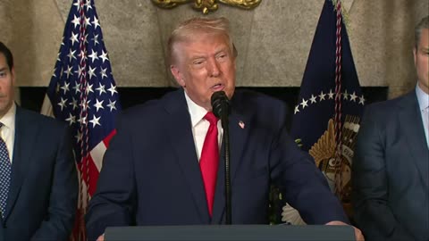 Trump Makes an Announcement with the Secretary of War and the Secretary of the Navy