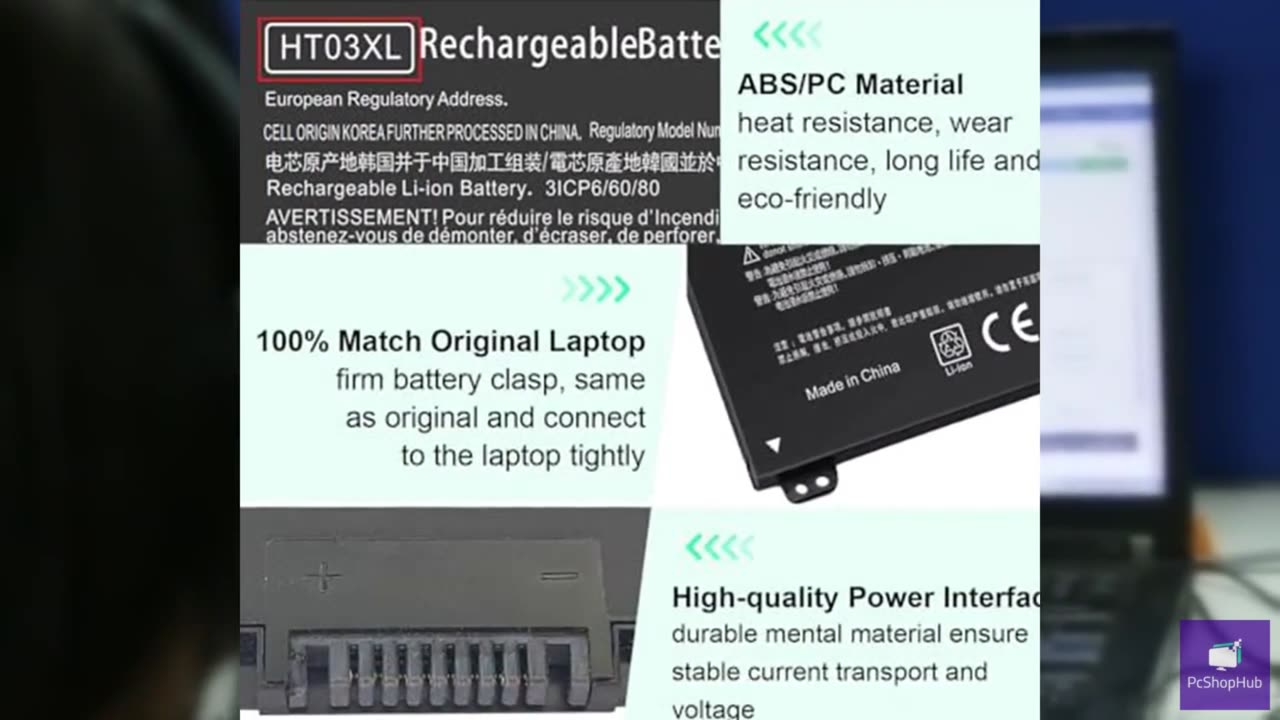 HT03XL L11119-855 Laptop Battery for HP Pavilion 14-CE 14-CF 14-DF 15-CS 15-DA 1