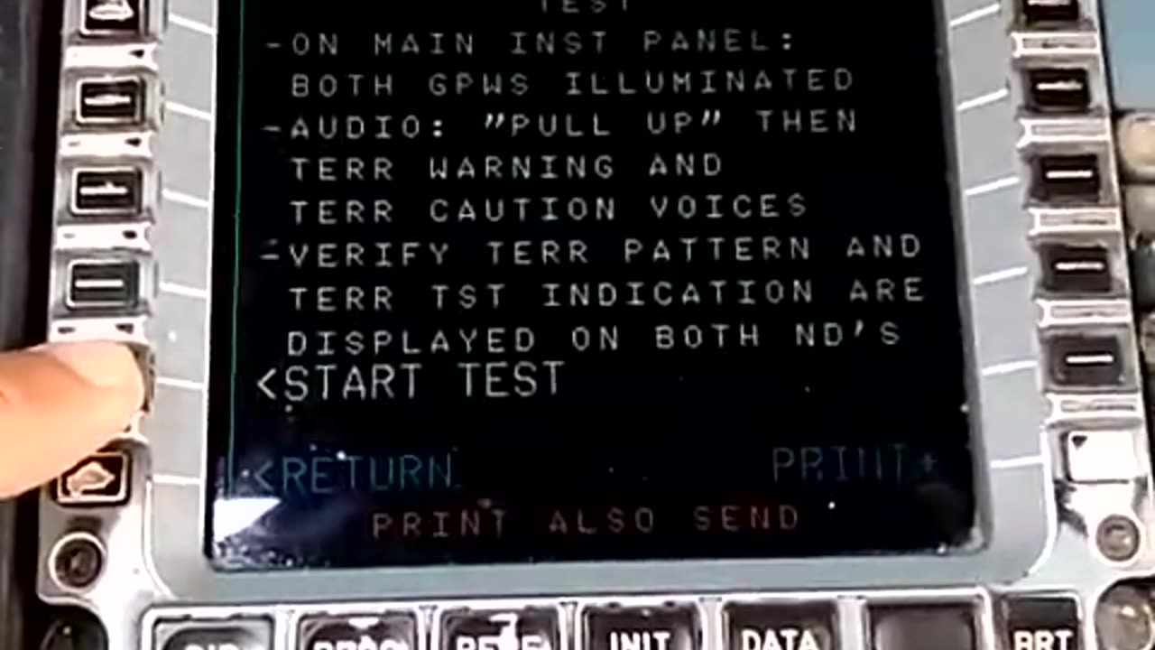 GPWS Ground Proximity Warning System Test on Airbus A320 #Avionics #Aviation #AeroArduino