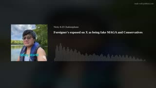 Foreigner's exposed on X as being fake MAGA and Conservatives