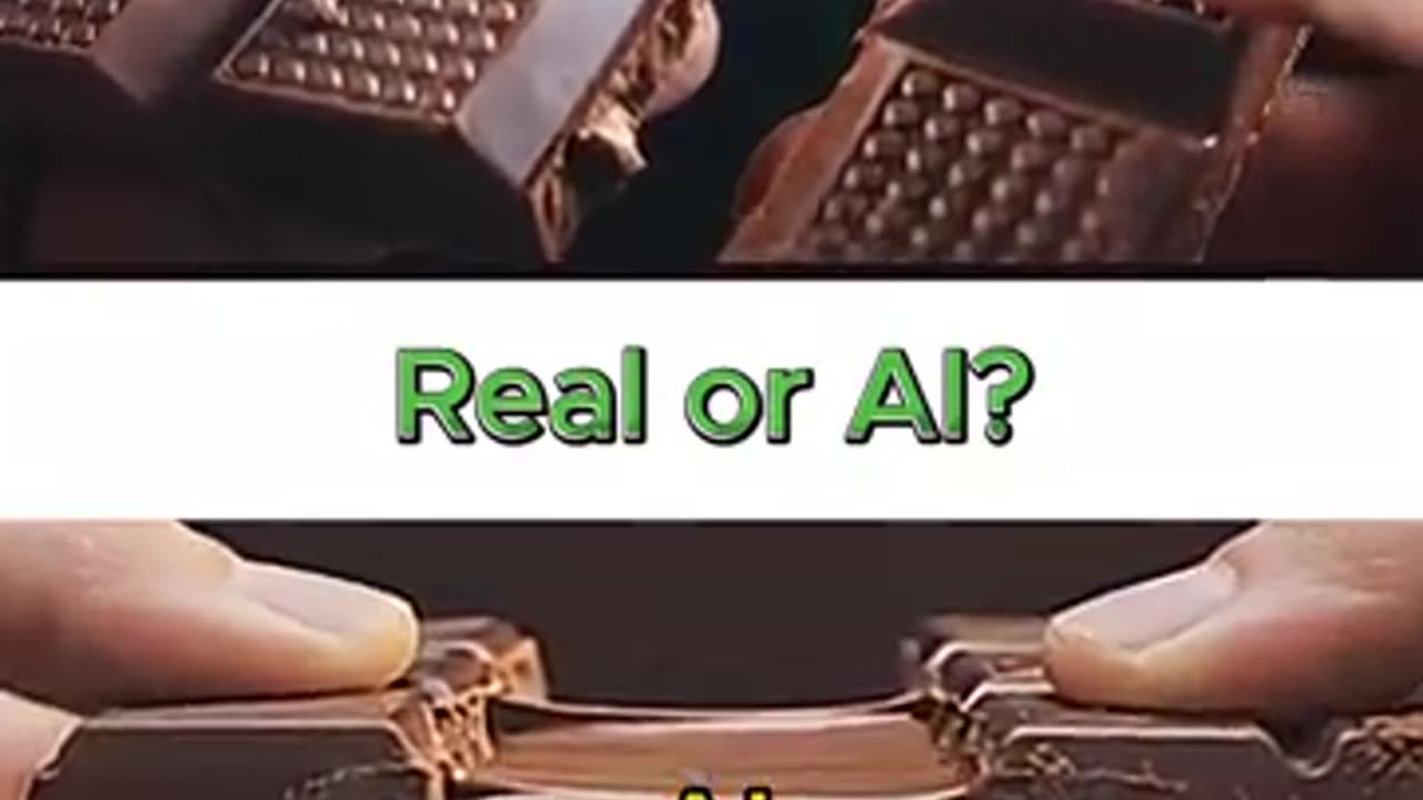 Incredible: Real or AI viral ASMR satisfying chocolate slicing cutting video gen
