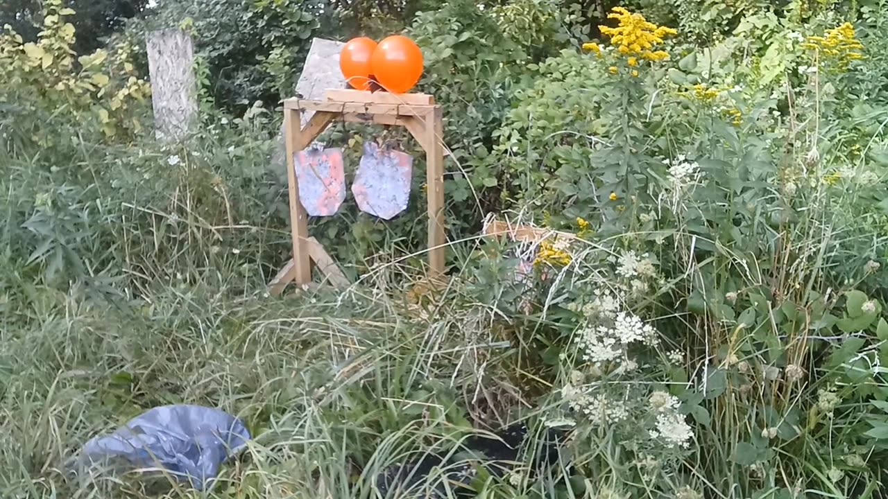 Splitting a round ball on an axe blade with an 1860 army trick shot!