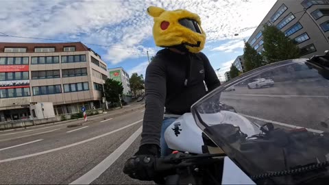 That moment when Pikachu pulls up on a bike ⚡🏍️