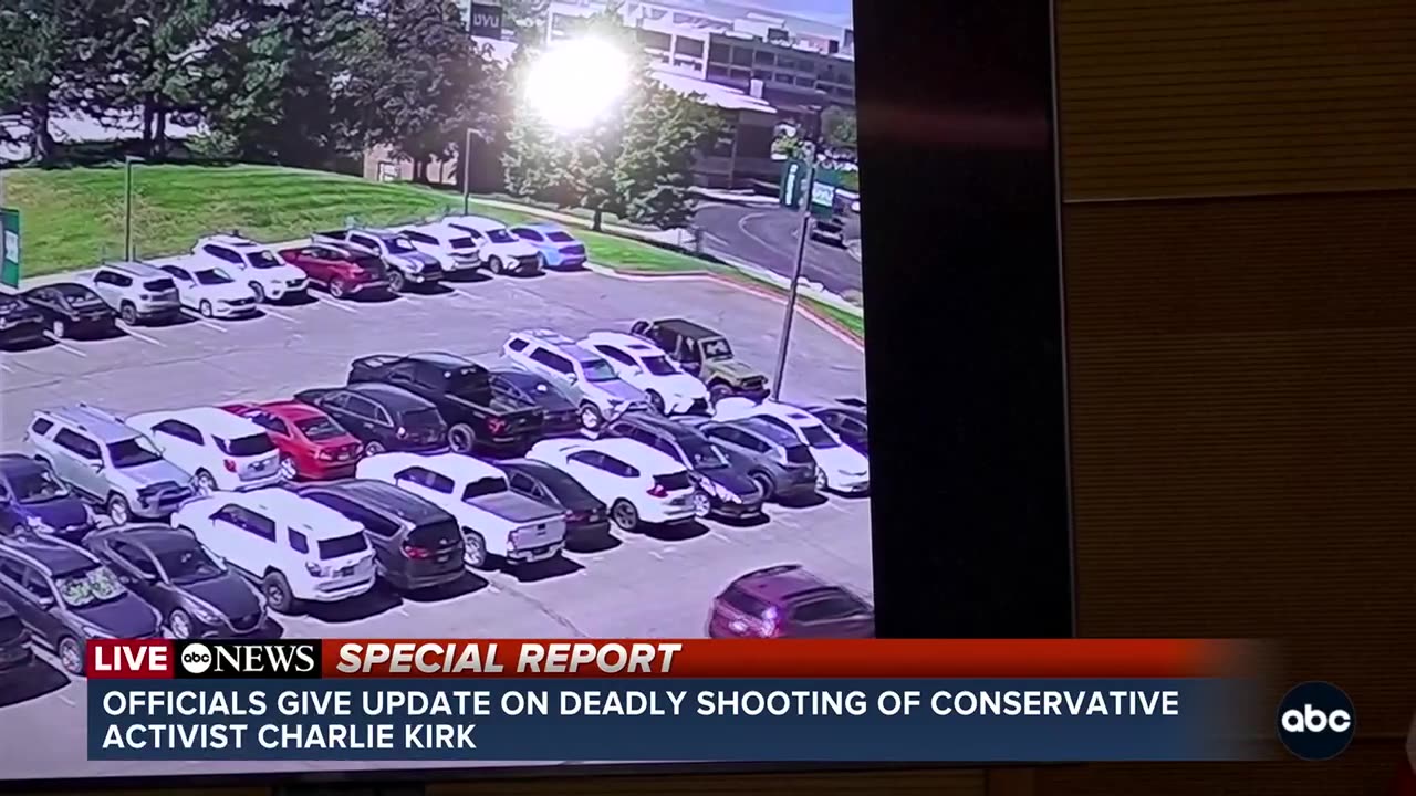 video showing suspected shooter sought in killing of Charlie Kirk
