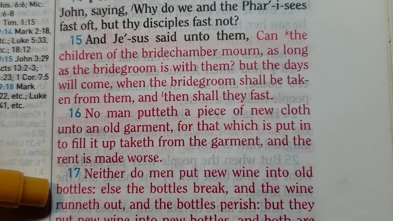 Questions Jesus About Fasting..
