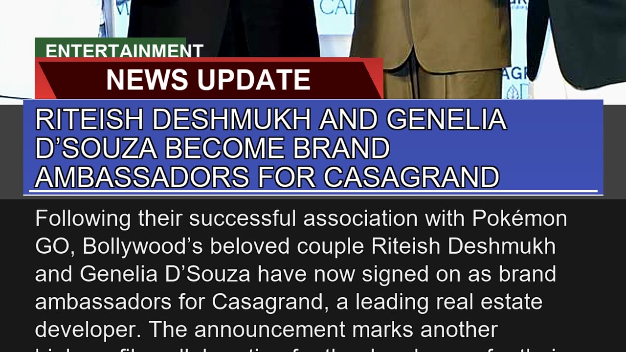 Riteish Deshmukh and Genelia Dsouza Become Brand