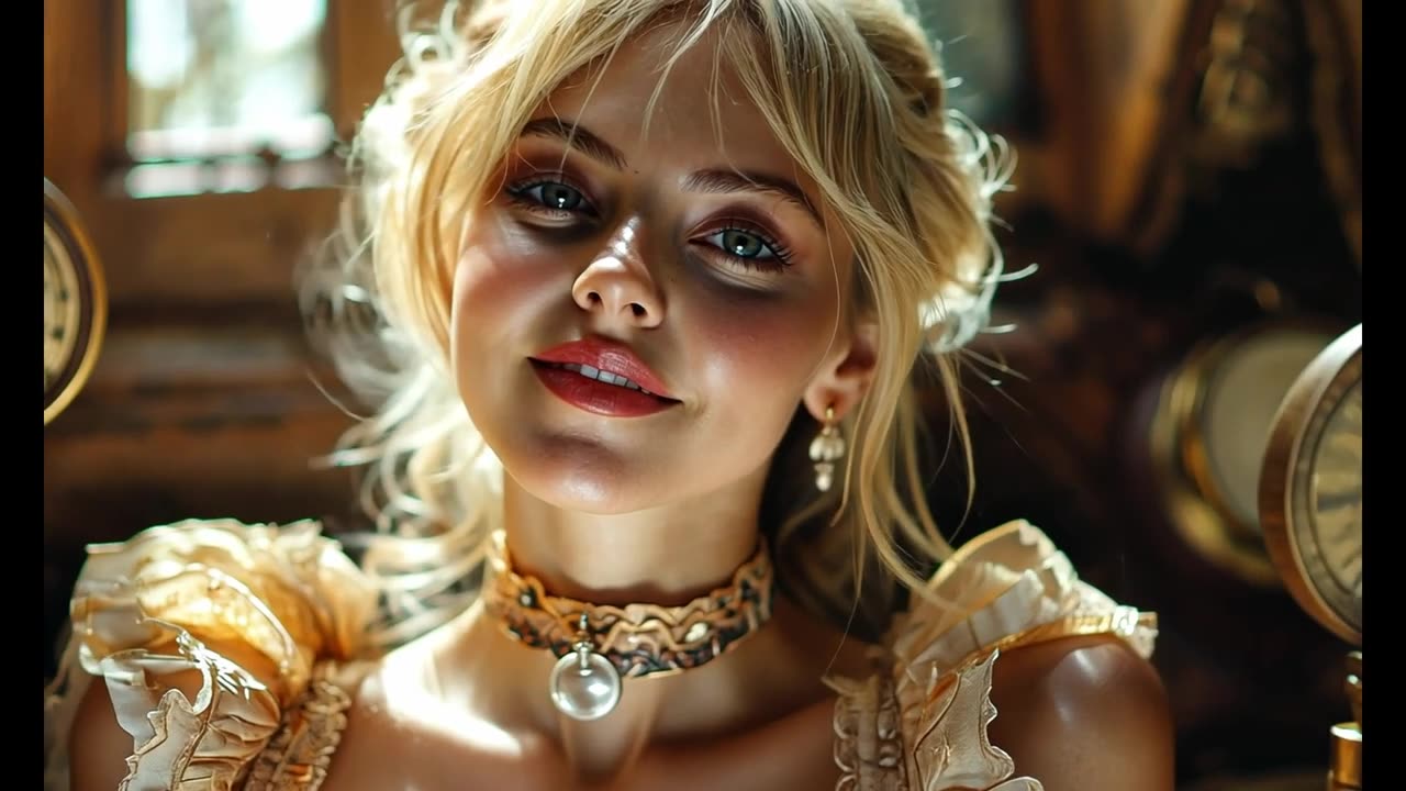 Golden Hour Music Video | AI Generated Ladies in a Western Saloon