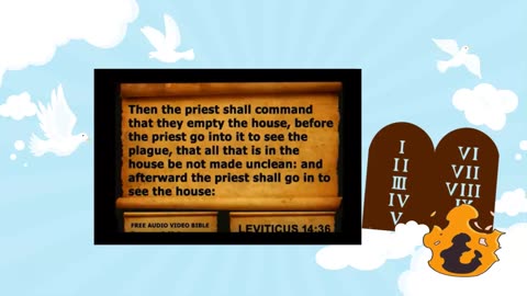 Audio Bible with KJV text Leviticus Chapter 14