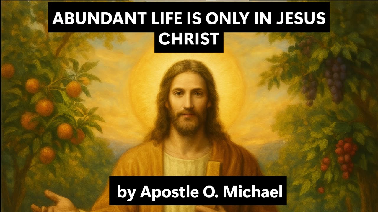 ABUNDANT LIFE IS ONLY IN JESUS CHRIST by Apostle O. Michael