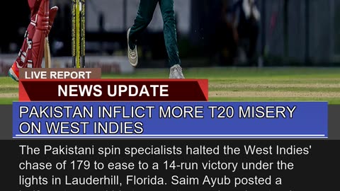 Pakistan Inflict More T20 Misery on West Indies
