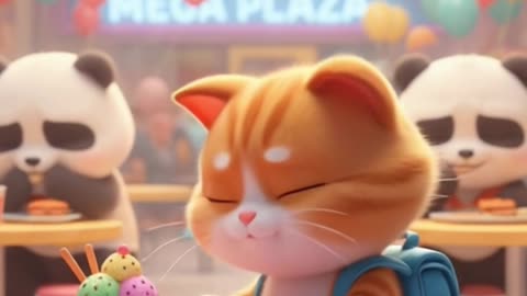 Cute Cat’s Fun Day at the Mall 🛍️🐱 | 3D Cartoon Shorts