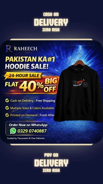 Bike Lovers Hoodie for Boys | Free Delivery + COD 🏍️