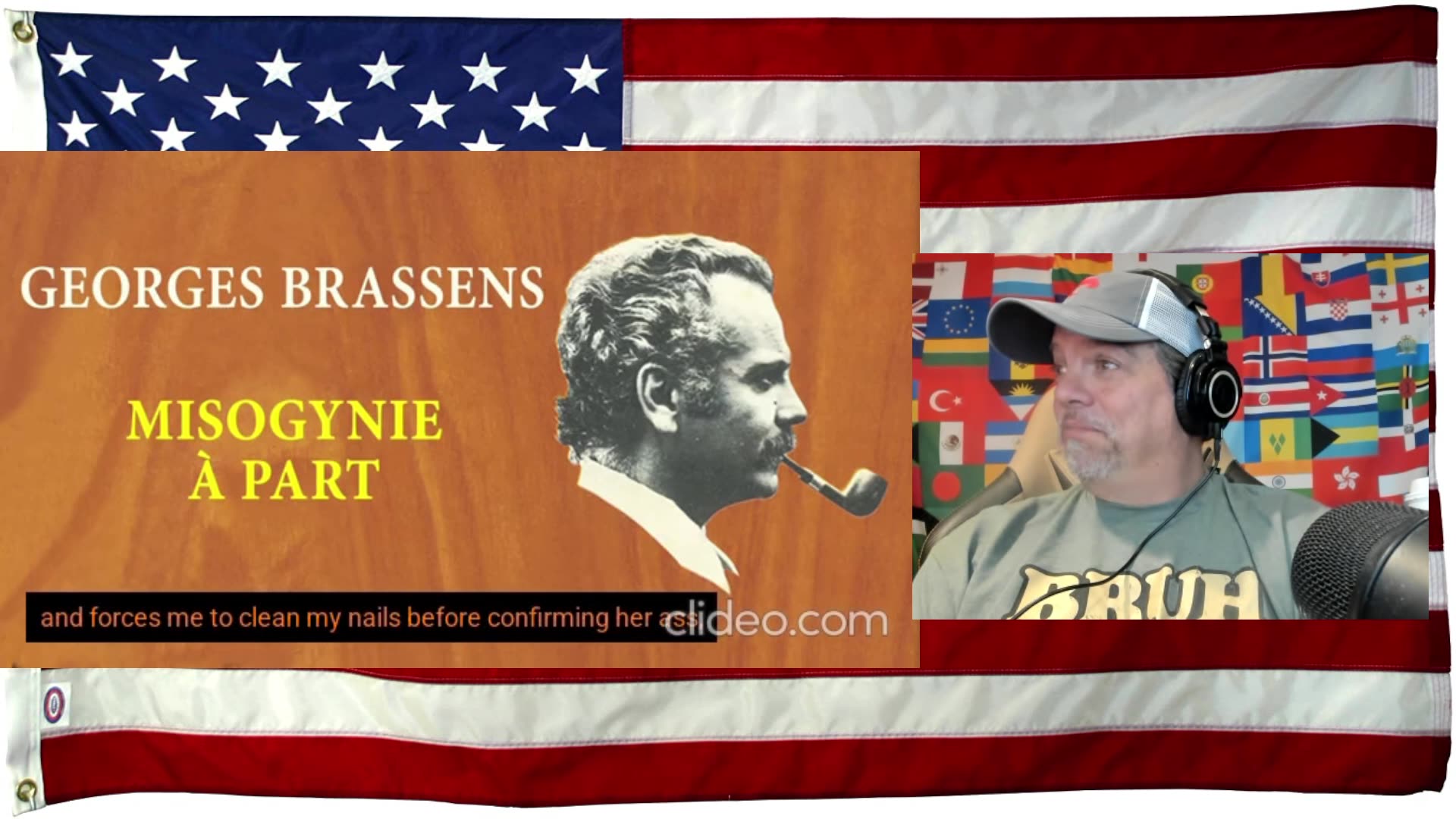 Georges BRASSENS - Misogynie à part (english subtitles) - REACTION