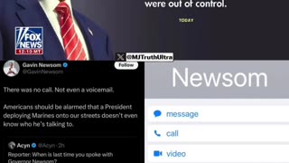 LA Riots - Gavin Newsom BUSTED in lie Trump never Called him