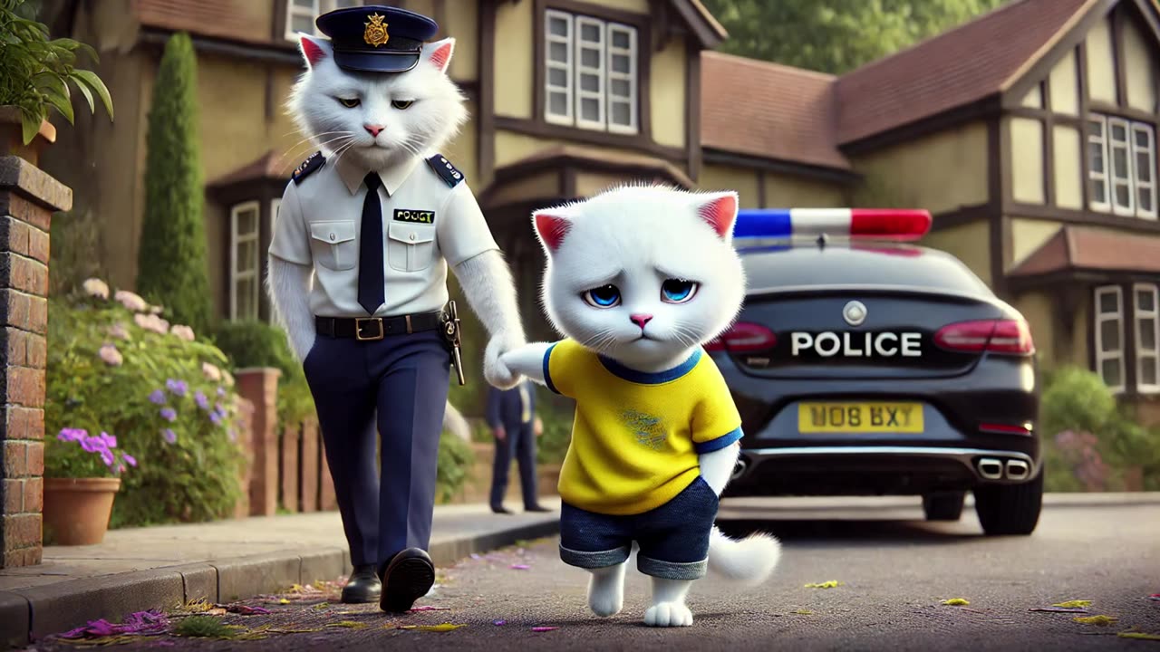 Kitten Loves Drawing but Gets Banned by Mom