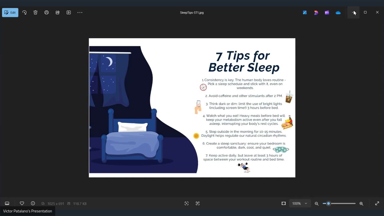 Your Sleep Tip for the week of 4/7/25