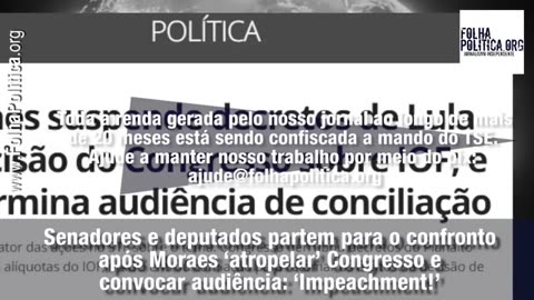 Senadores e deputados partem para o confronto após Moraes ‘atropelar’ Congresso e convocar...