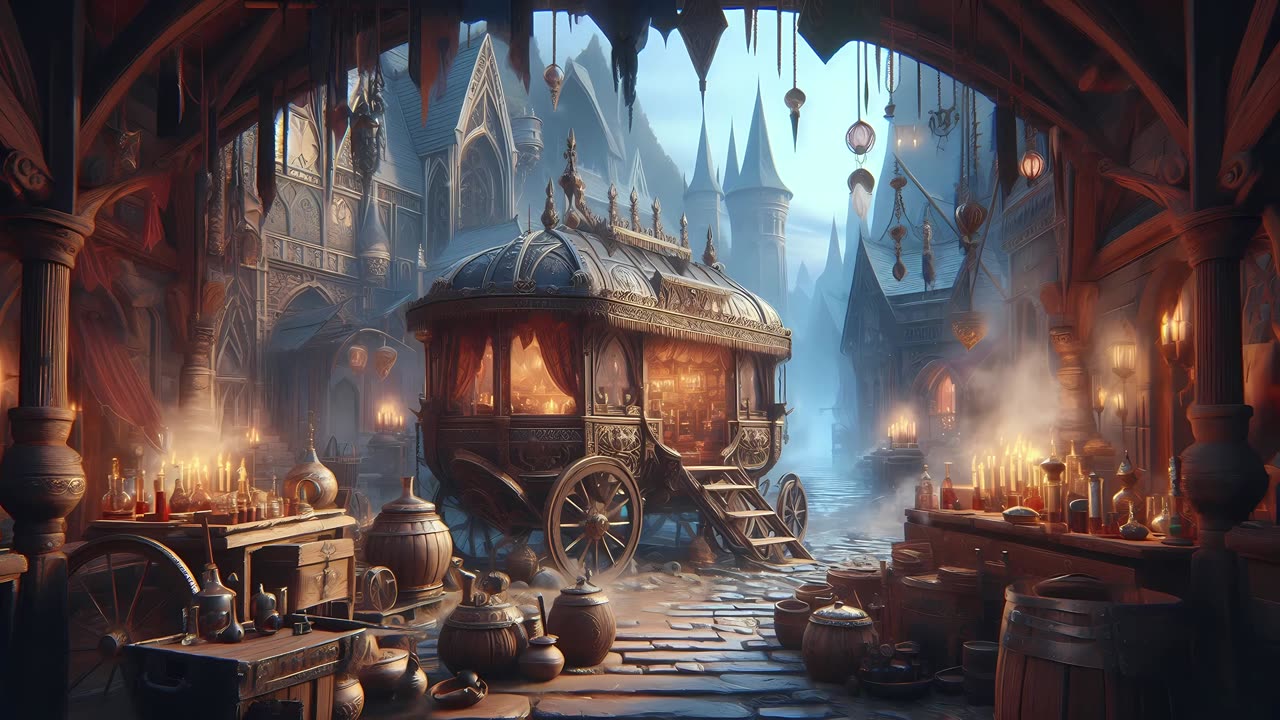 Celtic Medieval Music | Alchemist Street Ambience | Relaxing Celtic Music
