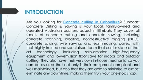 Are you looking for Concrete cutting in Caboolture?