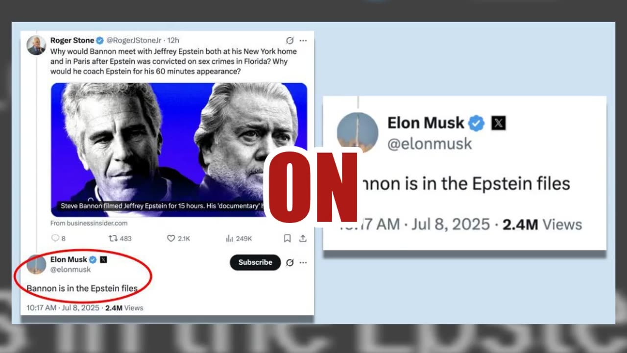 Fact Check: Elon Musk DID Post On X That Steve Bannon 'Is In The Epstein Files'